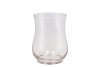 GLAS VASE KUGELFORMIGE WINDLICHT KLAR 13X9CM