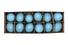 EGGS KIPPEN AQUA BLAUW PER 12 5X6CM