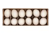 EGGS KIPPEN GEBLAZEN WIT 5X6CM PER 12 STUKS