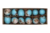 EGGS KIPPEN HANGER AQUA BLAUW 5X5CM PER 12 STUKS