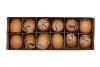 EGGS KIPPEN HANGER BRUIN 5X5CM PER 12 STUKS