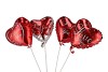 BIJSTEKER BALLON 18CM LOVE ASSORTI PER STUK