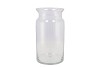 GLASS MILK BOTTLE VASE HEAVY 15X30CM