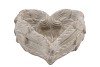 CONCRETE HEART WINGS GREY 15X7CM NM