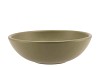 VINCI ARMY GREEN BOWL LOW 25X8CM