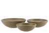 VINCI ARMY GREEN BOWL LOW 25X8CM