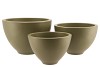 VINCI ARMY GREEN BOWL 27X18CM