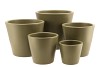 VINCI OLIVE DRAB POT CONTAINER 15X13CM