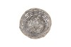 WICKER BOWL BASKET ROUND GREY 19X9CM