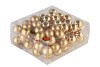 GLASS BALL COMBI GOLD 30MM ON WIRE P/72