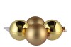 GLASS BALL COMBI GOLD 100MM P/4