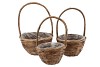 RATTAN BASKET HANDLE 3 PCS 30X45CM NM