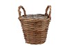 RATTAN BASKET POT ROUND +EARS 17X14CM NM