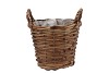 RATTAN BASKET POT ROUND +EARS 19X16CM NM