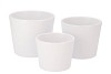 CERAMIC WHITE MATT POT 11CM