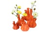 AGLIO SHINY ORANGE VASE 17X20CM NM