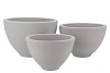 VINCI MATT GREY BOWL 27X18CM