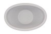 VINCI MATT GREY BOWL OVAL 24X17X12CM