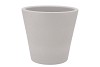 VINCI MATT GREY CONTAINER POT 24X22CM