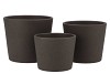 CERAMIC DARK GREY POT 11CM