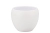 VINCI MATT WHITE FLOWER POT 14X11CM