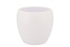 VINCI MATT WHITE FLOWER POT 14X13CM