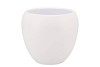 VINCI MATT WHITE FLOWER POT 17X15CM