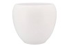 VINCI MATT WHITE FLOWER POT 28X24CM