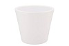 VINCI MATT WHITE CONTAINER POT 21X19CM