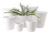 VINCI MATT WHITE CONTAINER POT 29X26CM