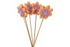 PICK FLOWER ORANGE ON STICK P/6 50CM