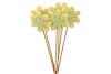 PICK FLOWER YELLOW ON STICK P/6 50CM NM