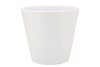 VINCI MATT WHITE CONTAINER POT 24X22CM