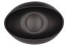 VINCI MATT BLACK BOWL OVAL 31X21X13CM