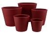 VINCI RED VELVET CONTAINER POT 12X10CM