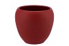 VINCI RED VELVET FLOWER POT 17X15CM