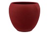 VINCI RED VELVET FLOWER POT 28X24CM