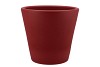 VINCI RED VELVET CONTAINER POT 24X22CM