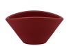 VINCI RED VELVET BOWL OVAL 24X17X12CM