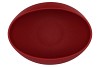 VINCI RED VELVET BOWL OVAL 31X21X13CM