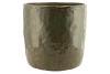 IRON STONE GREEN GLAZED POT 30X28CM NM