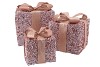 SPARKLE NUDE MIX GIFTBOX WITH LED S/3 25X20CM