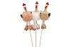 EASTER STICK FLUFFY CHICKEN LEGS NATURAL ASS P/1 50X6CM