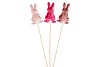 EASTER STICK BUNNY PINK ASS P/1 50X8CM