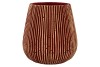 STRIPES RED GOLD POT 16X17CM NM