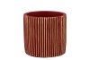 STRIPES RED GOLD CYLINDER POT 9X8CM NM