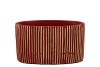 STRIPES RED GOLD OVAL POT 19X10X10CM NM