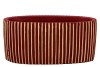 STRIPES RED GOLD OVAL POT 27X15X13CM NM