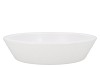 BOWL LOW ROUND MATT WHITE 30X7CM