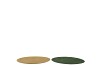 MELAMINE SHINE OLIVE GREEN/GOLD PLATE ROUND ASS 28X28X2CM